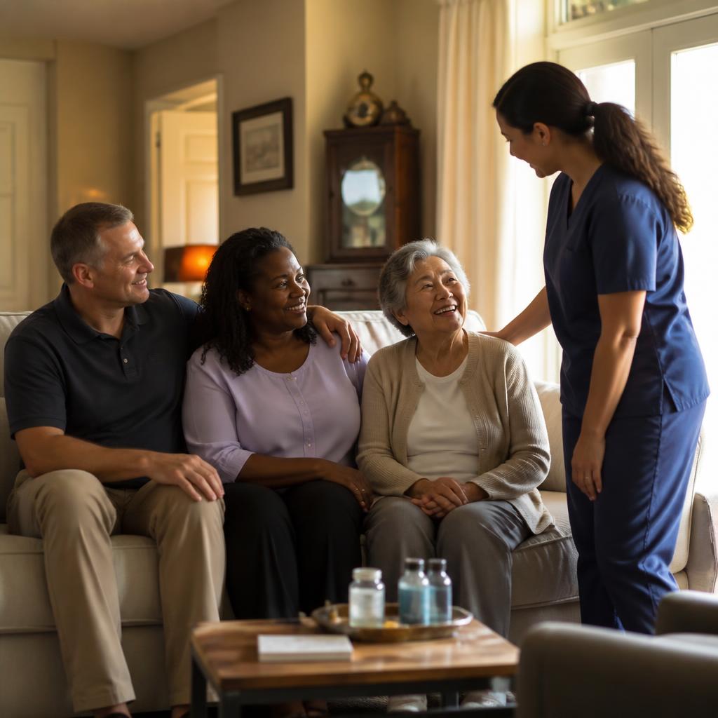 Family feeling reassured and supported